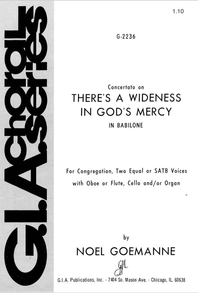 There's a Wideness in God's Mercy : Oboe, Flute, Cello, or Keyboard