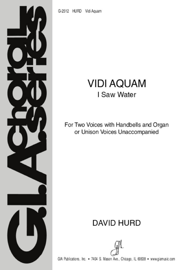 Vidi Aquam : Handbells - 6 bells (2 octaves set required)