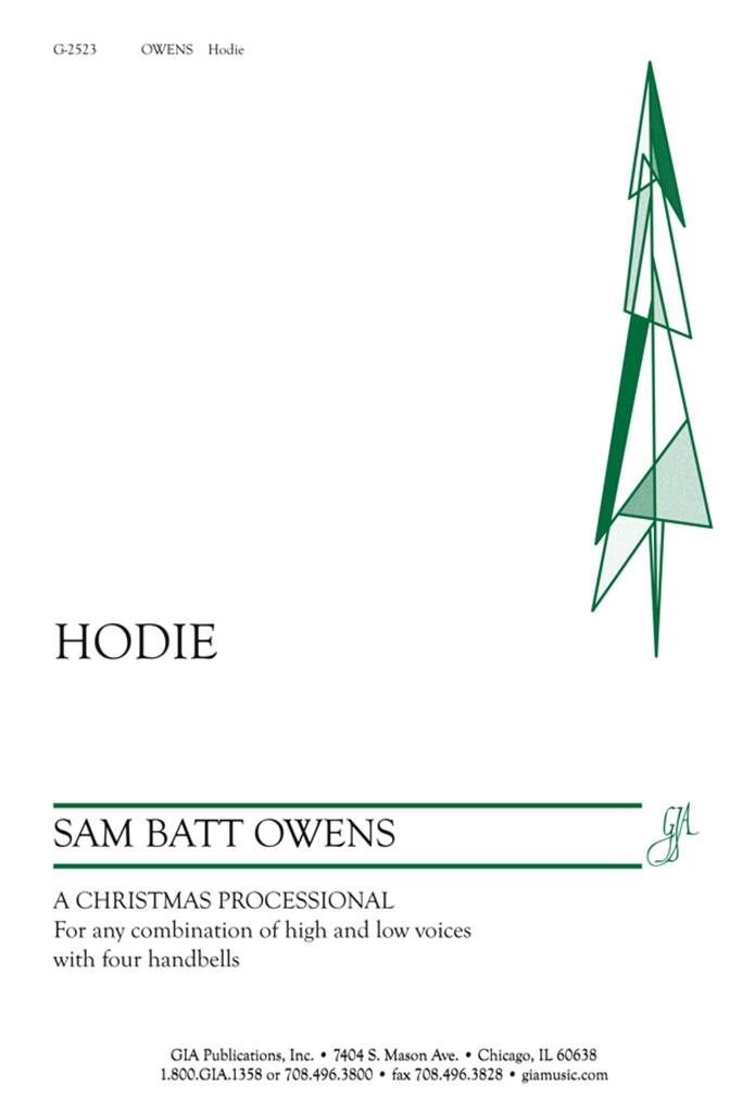 Hodie : 4 Handbells - B4, D5, E5, A5