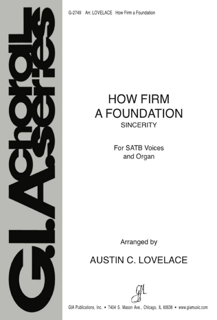 How Firm a Foundation