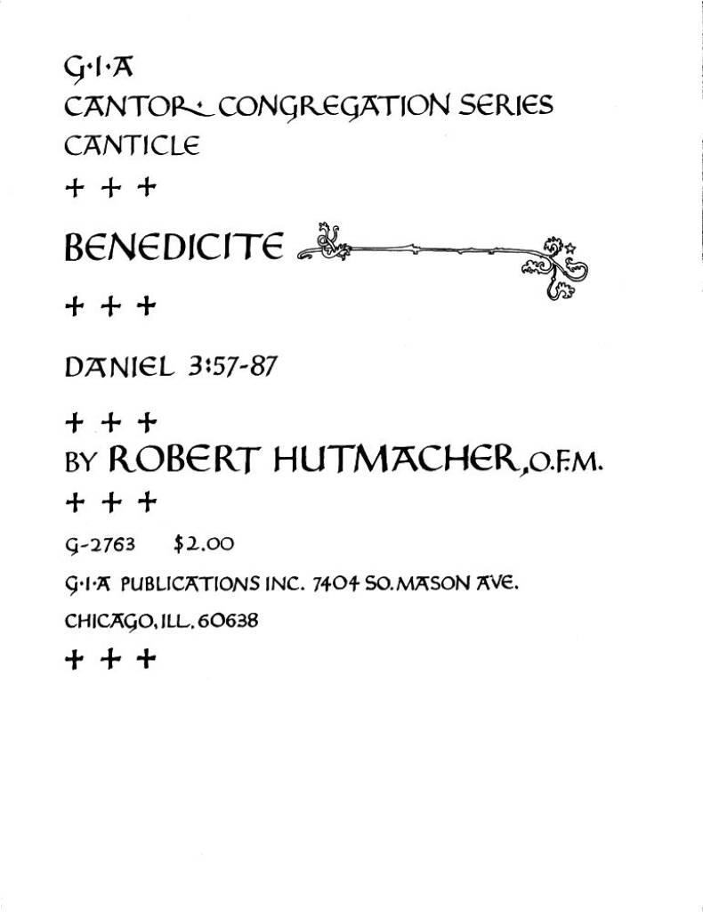 Benedicite : Canticle - Daniel 3:57-87
