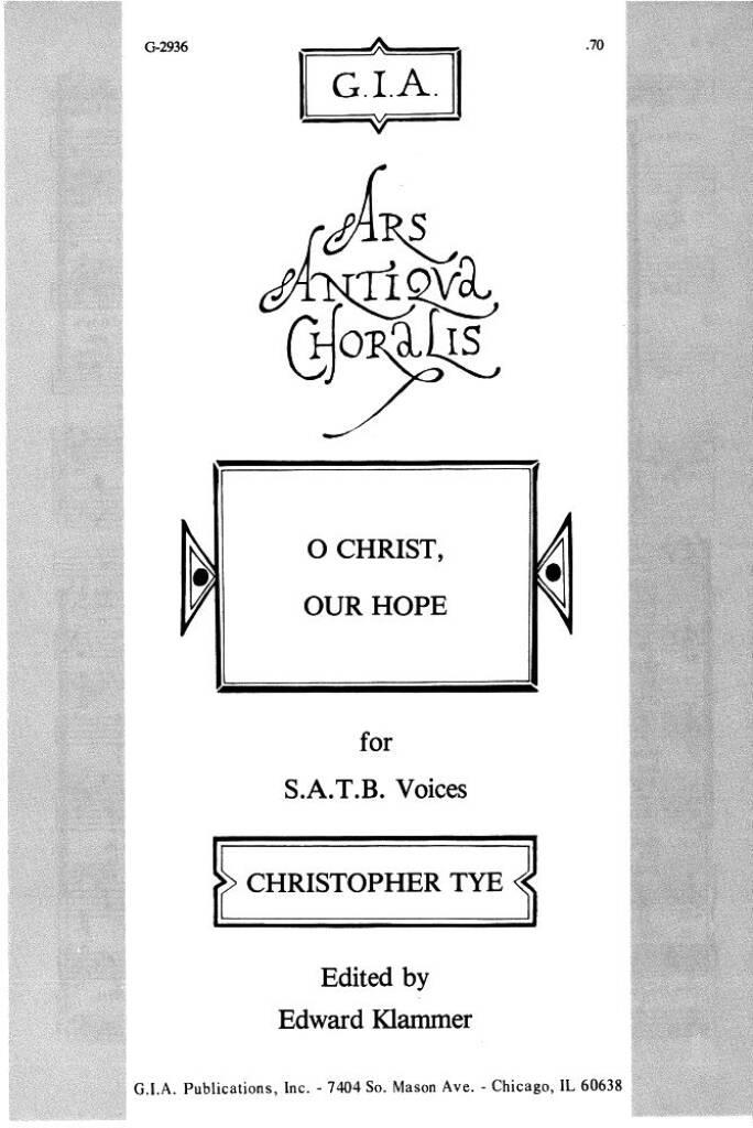 O Christ, Our Hope