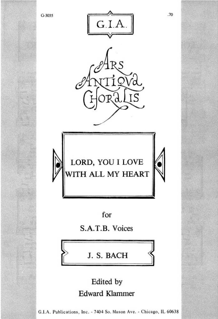 Lord, You I Love with All My Heart
