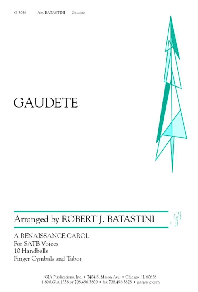 Gaudete : 10 Handbells, Finger Cymbals, Hand Drum