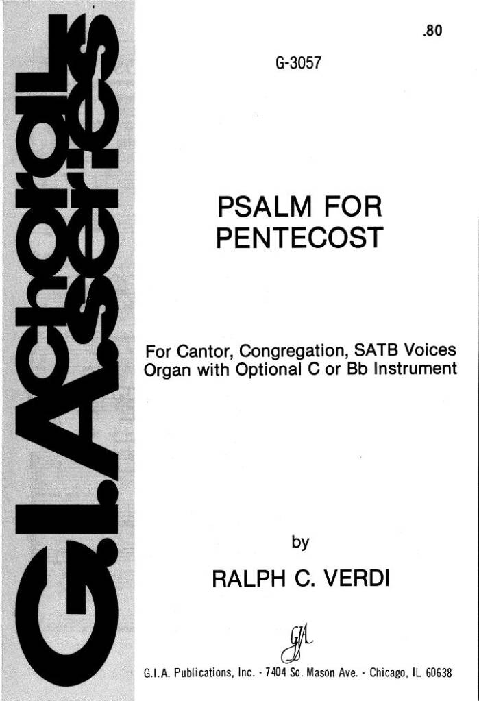 Psalm for Pentecost : Bb or C Instrument
