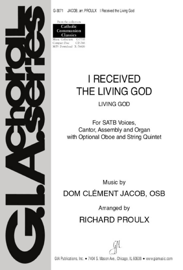 I Received the Living God : Oboe