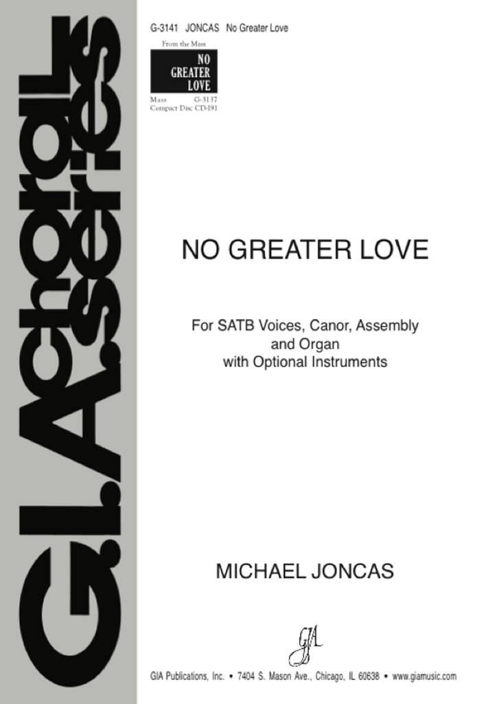 No Greater Love : organ