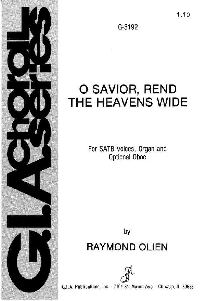 O Savior, Rend the Heaven's Wide : Oboe