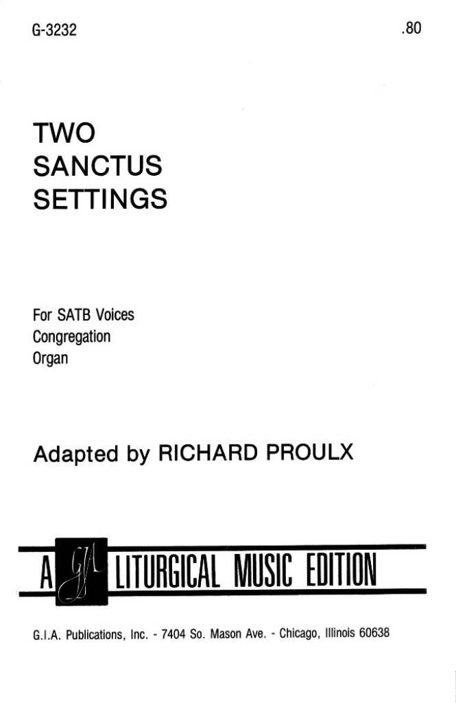 Two Sanctus Settings