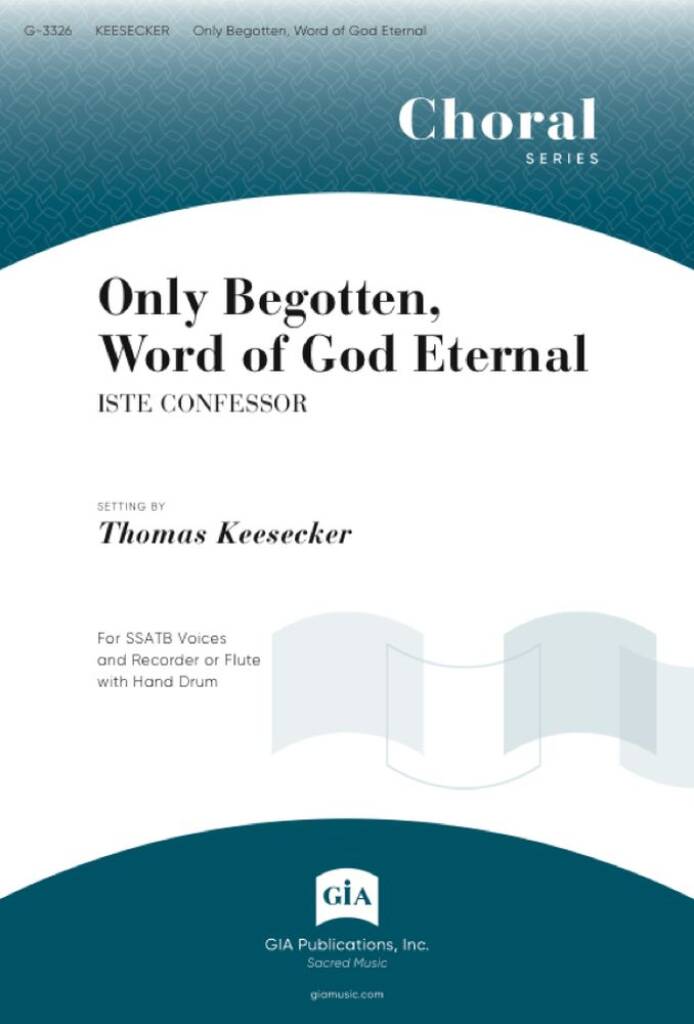 Only Begotten, Word of God Eternal : Recorder or Flute, Tabor (hand ...