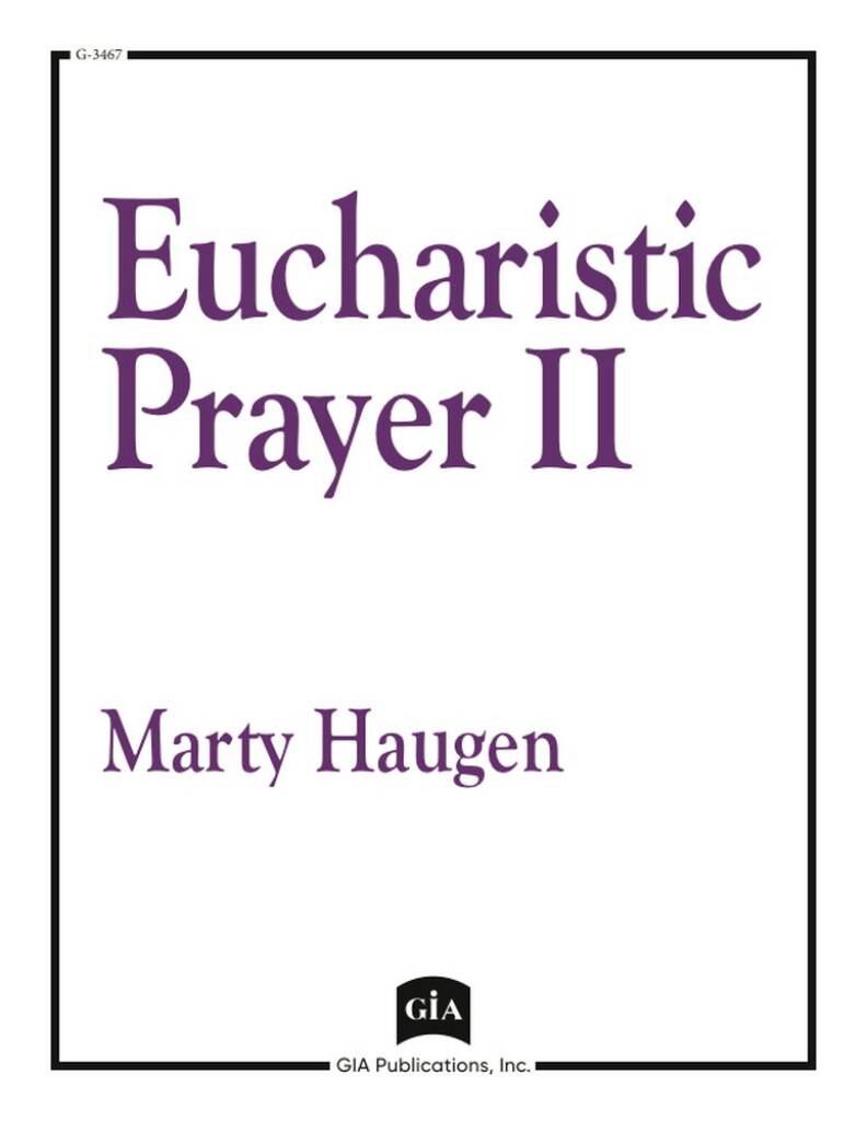 Eucharistic Prayer II - Instrument : 2 Flutes