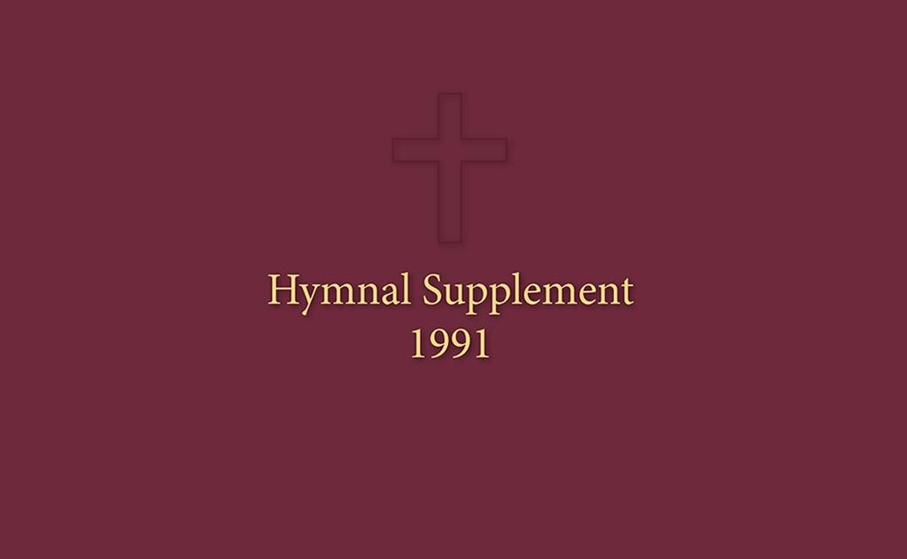 1991 Hymnal Supplement--Accompaniment Book