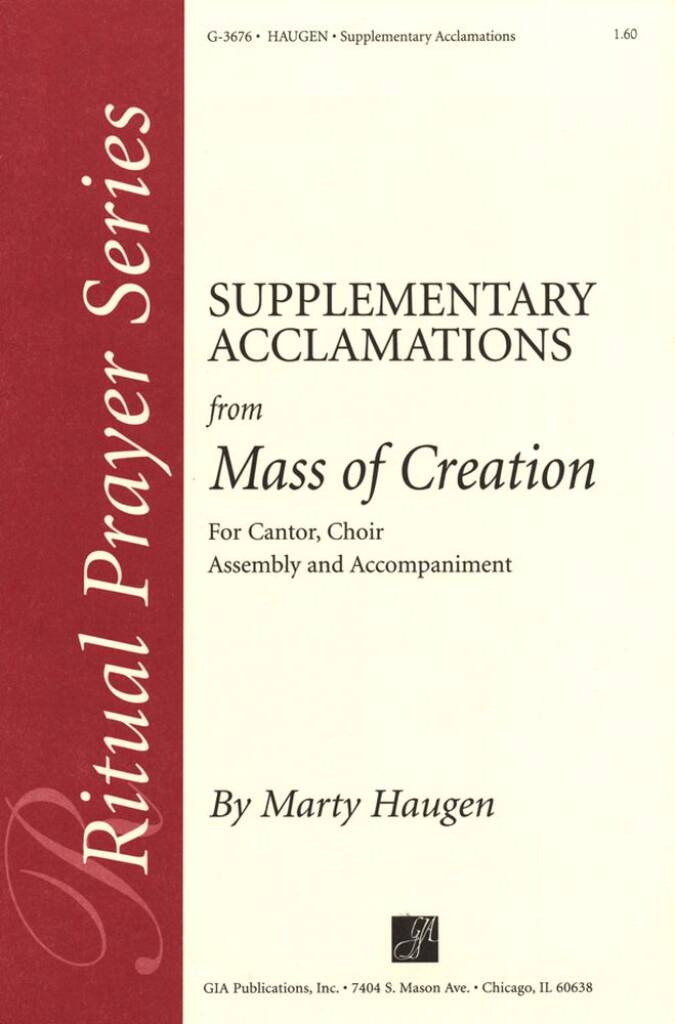 Supp. Acclamations for Mass of Creation-Woodwinds