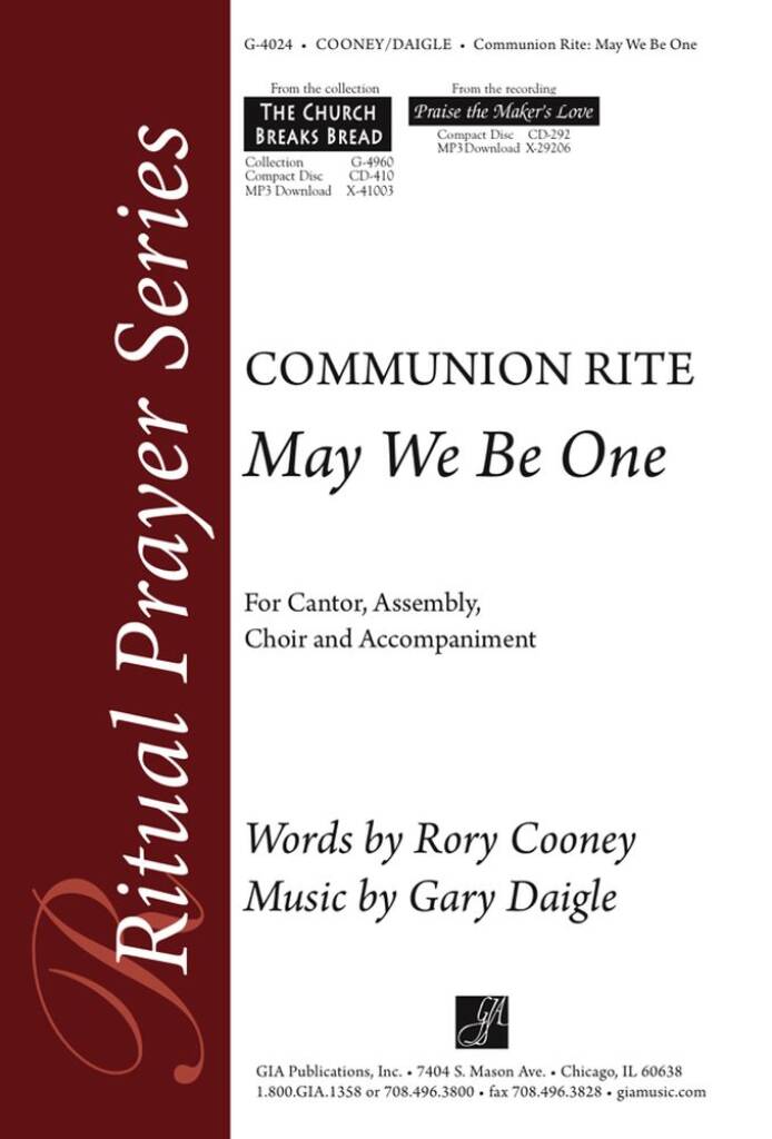 May We Be One : Fraction Rite / Communion Song