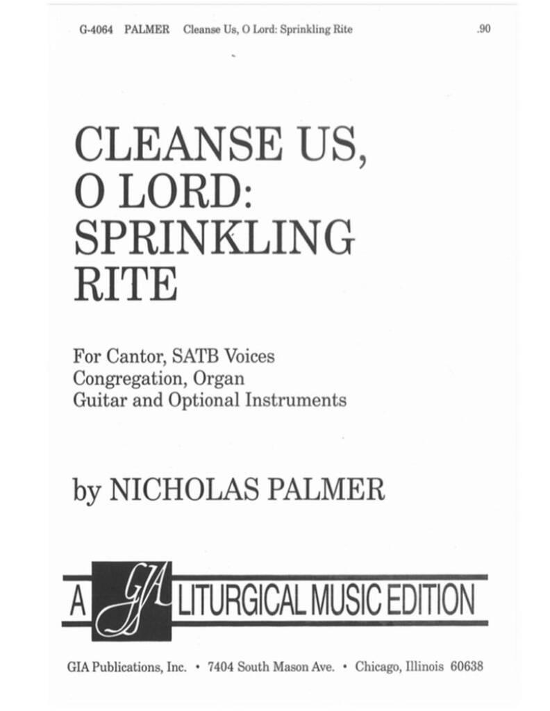 Cleanse Us, O Lord: Sprinkling Rite : Glockenspiel or Bells, Xylophone or Synthesizer, 2 Woodwinds in C, Piano