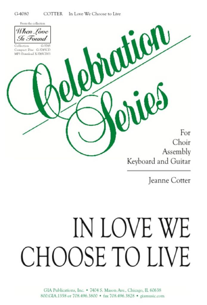 In Love We Choose to Live : Love is patient love is kind