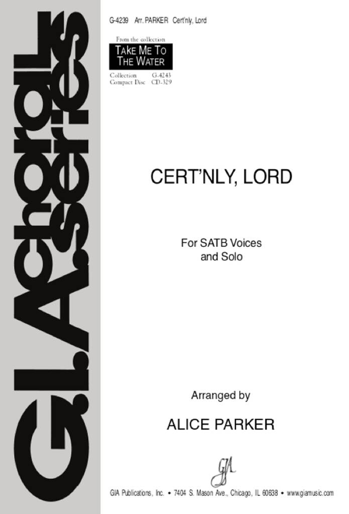 Certnly, Lord : Certainly, Lord