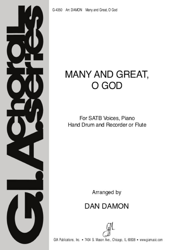 Many and Great, O God - Instrumental Part : Tenor Recorder (instrument in C), Hand Drum