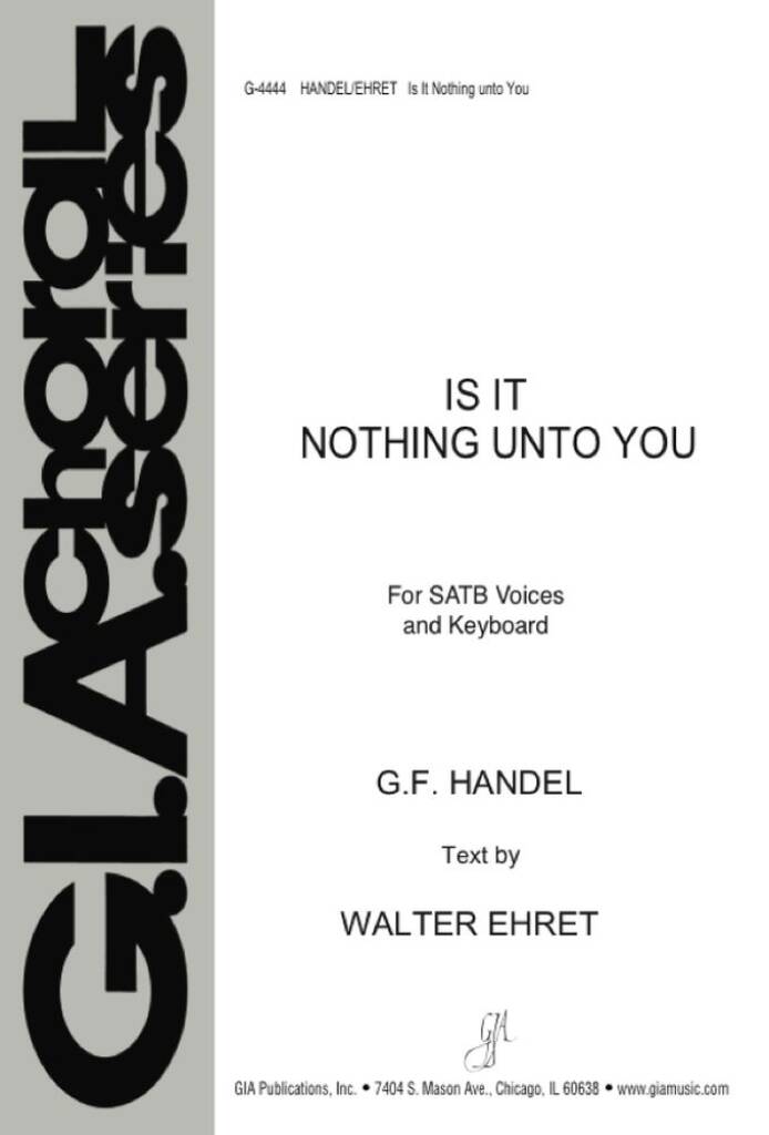 Is It Nothing unto You