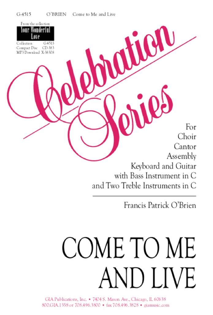 Come to Me and Live : 2 C Instruments, Bass C instrument - Cello