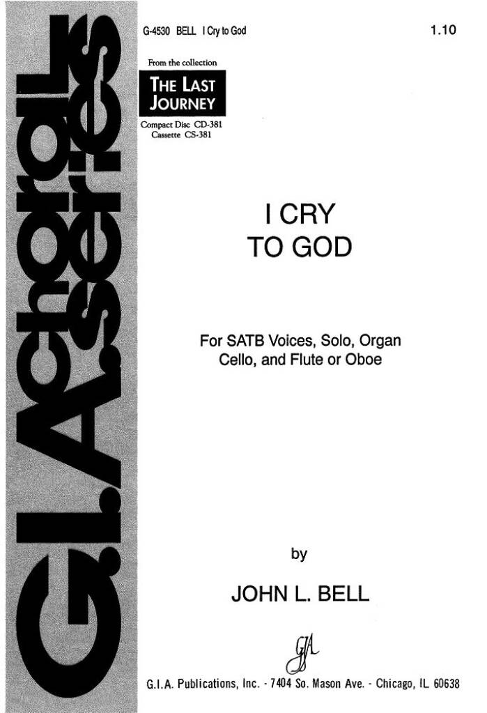 I Cry to God : Cello, Flute or Oboe