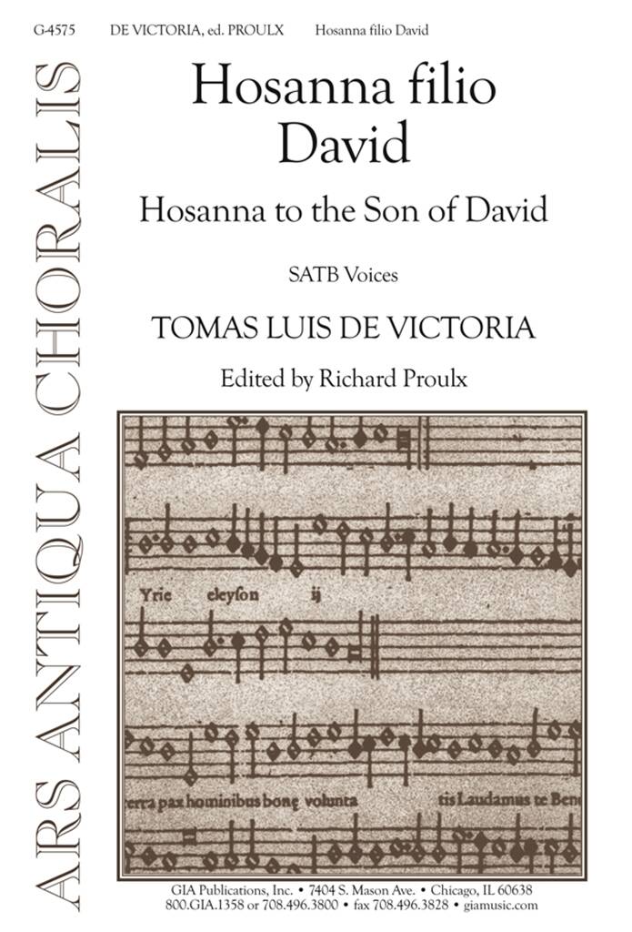 Hosanna filio David : Hosanna to the Son of David