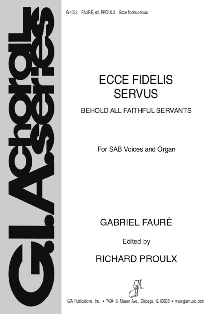 Ecce Fidelis Servus : Cello or Contrabass