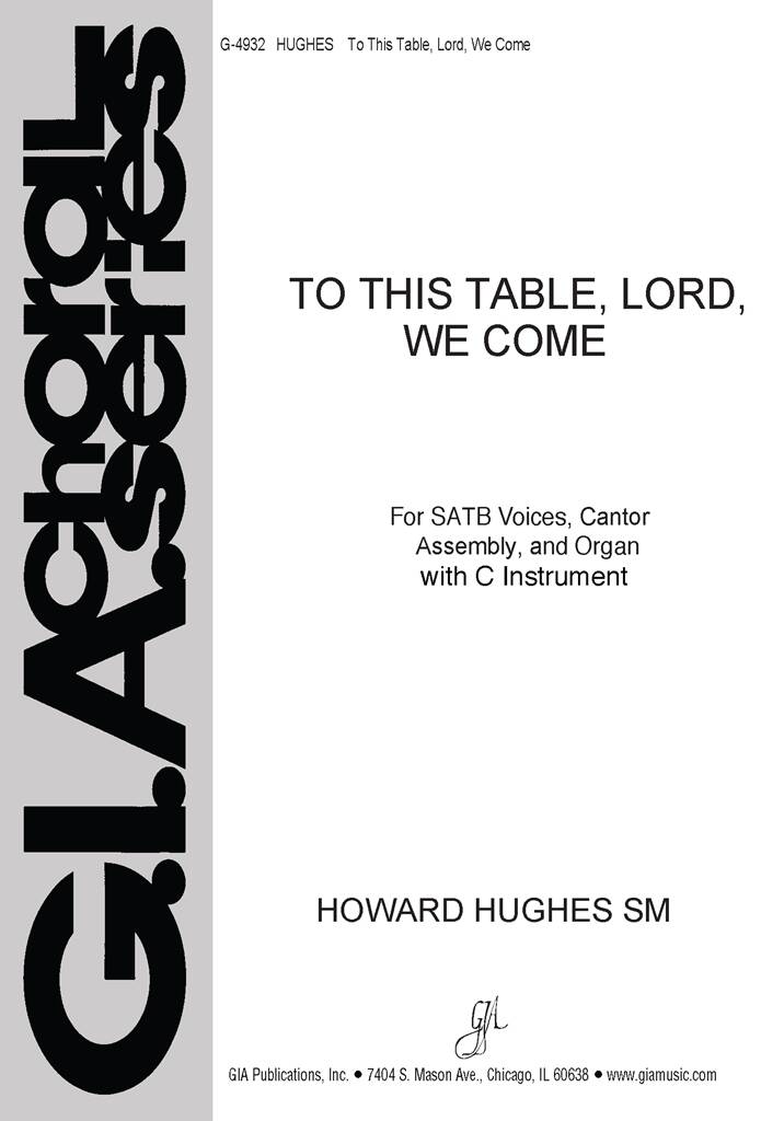 To This Table, Lord, We Come - Instrumental Part : C Instrument