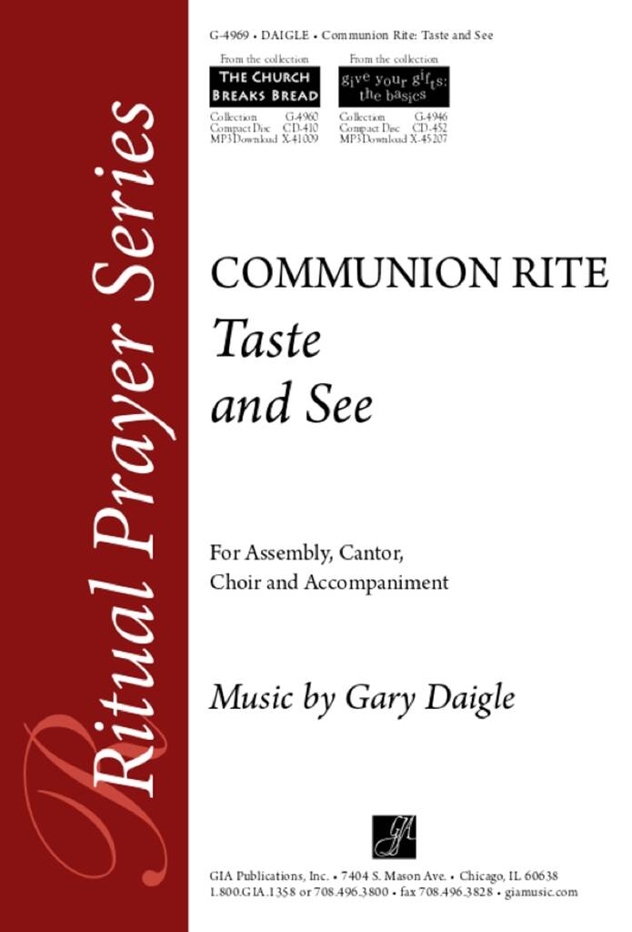 Taste and See : Communion Rite : Communion Rite