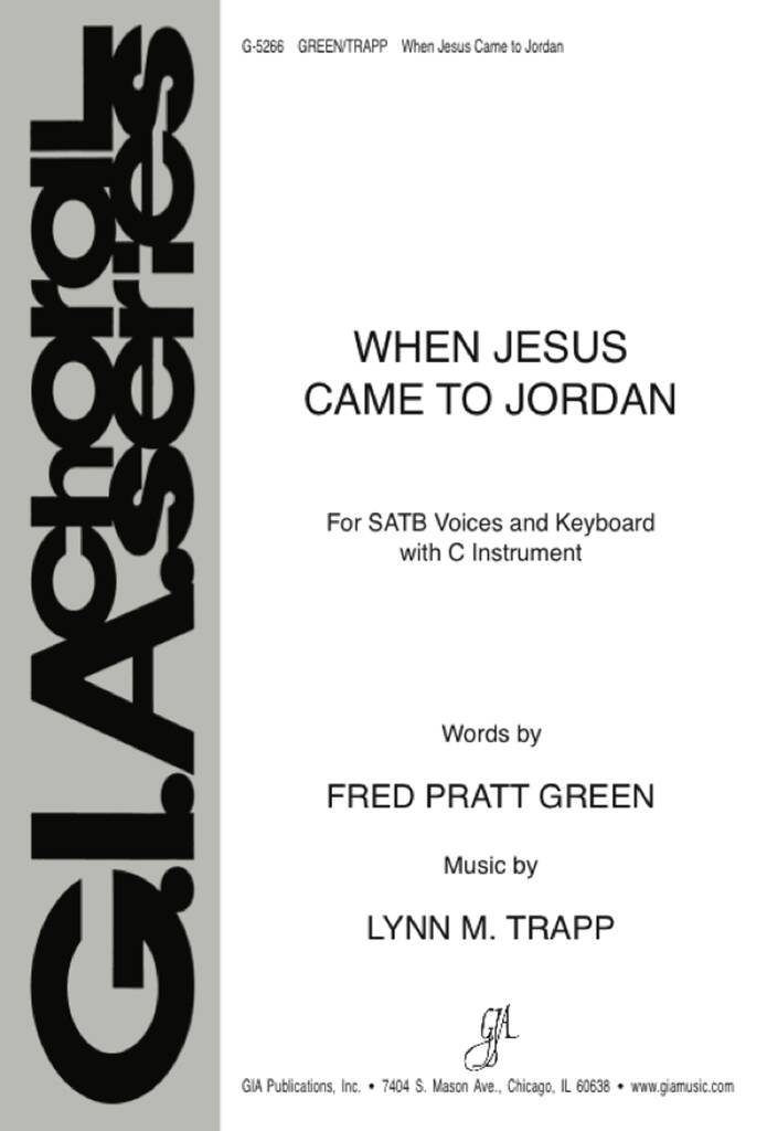 When Jesus Came to Jordan : C Instrument