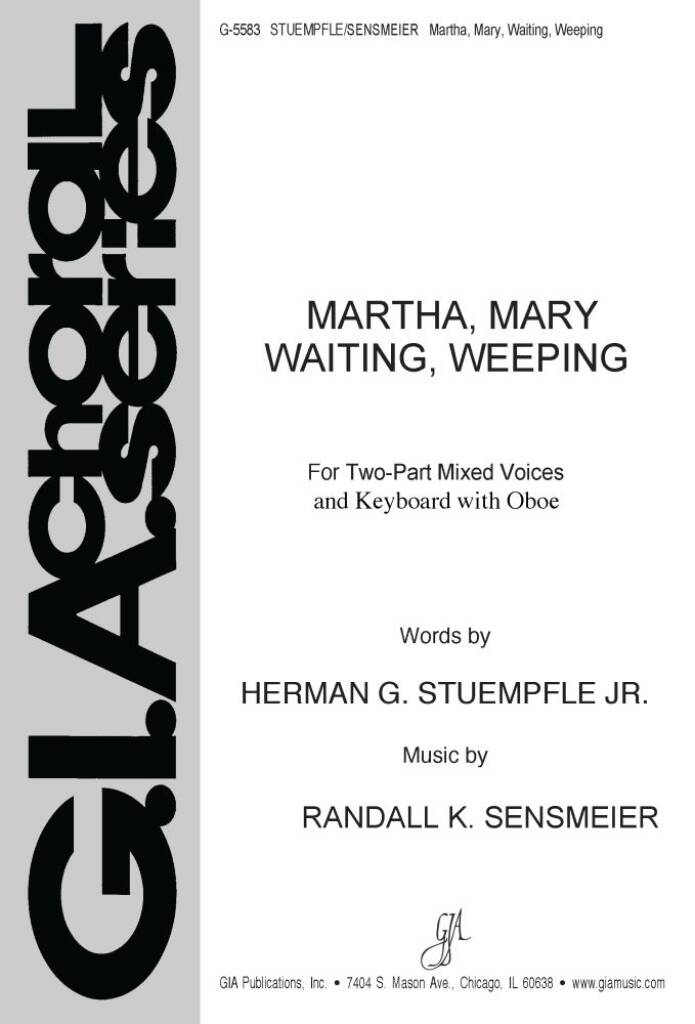 Martha, Mary, Waiting, Weeping : Oboe