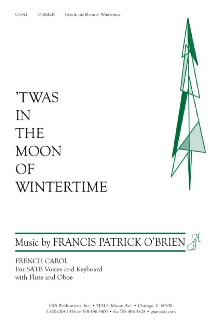 'Twas in the Moon of Wintertime : Flute, Oboe