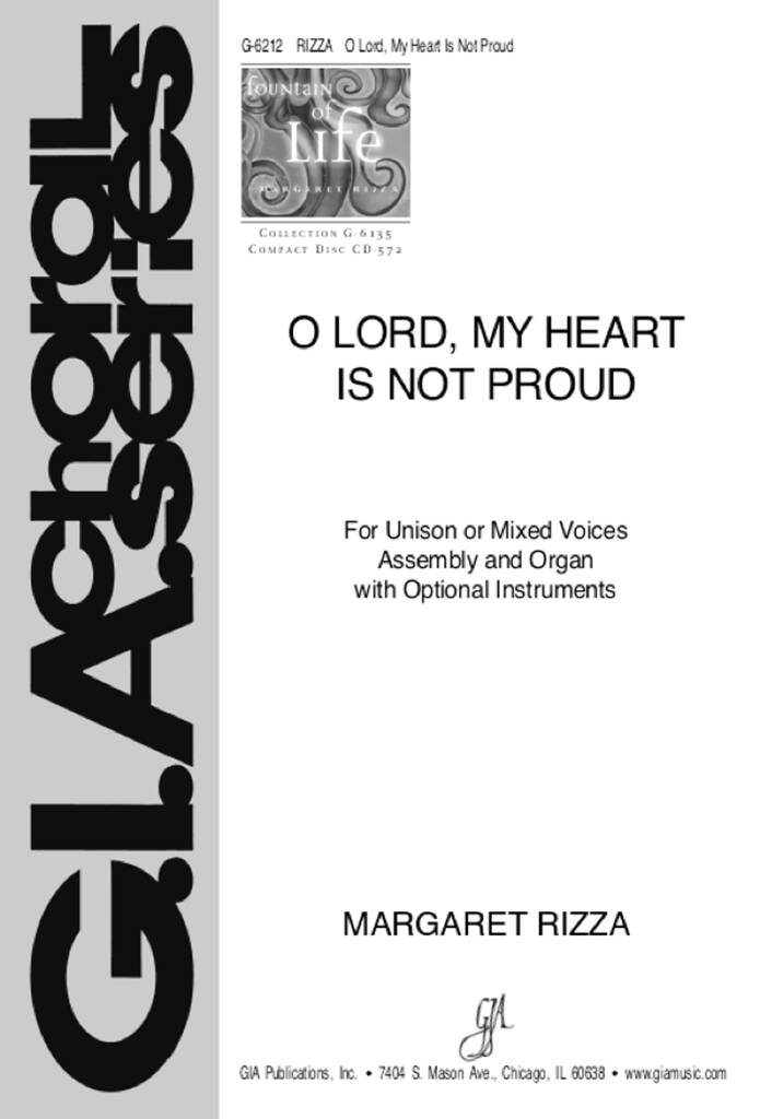 O Lord, My Heart Is Not Proud : C instrument(s)- Bb instrument(s)- bass clef instrument(s)