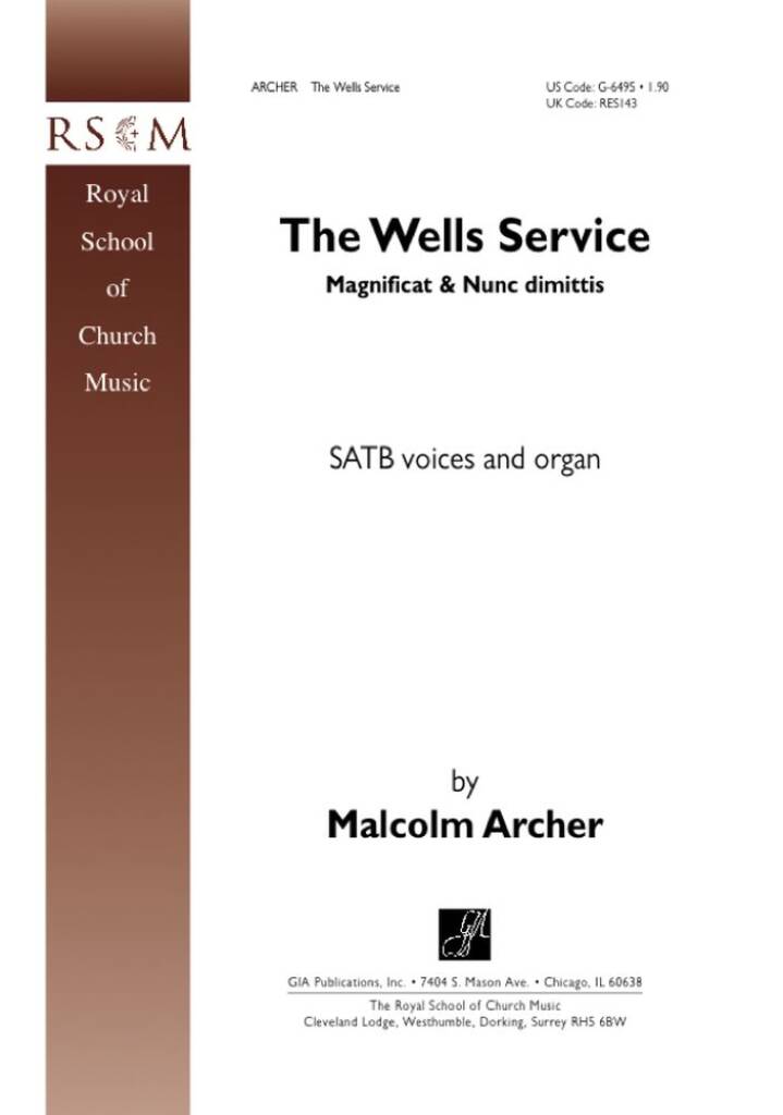 The Wells Service : Magnifcat and Nunc Dimittis