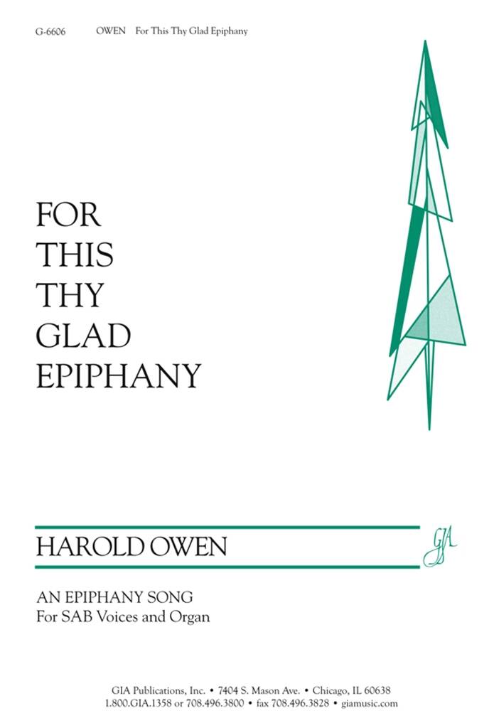 For This Thy Glad Epiphany