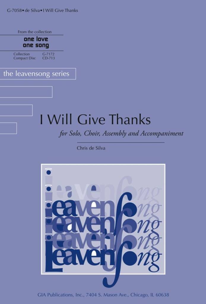 I Will Give Thanks : Guitar