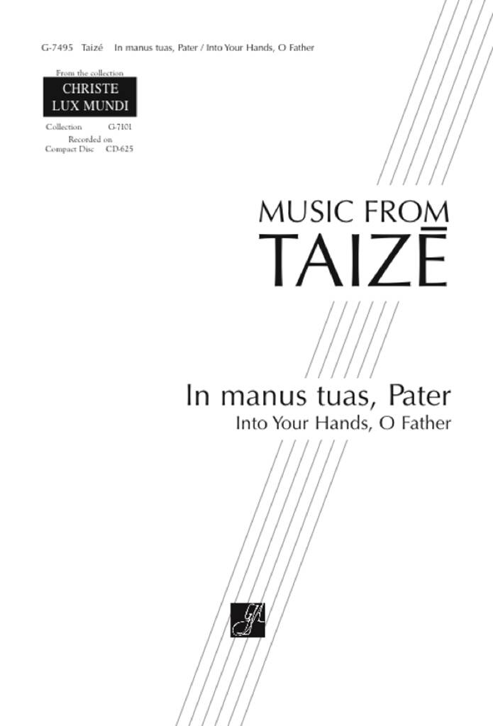 In manus tuas, Pater : Simple Melody and Cello or Bassoon