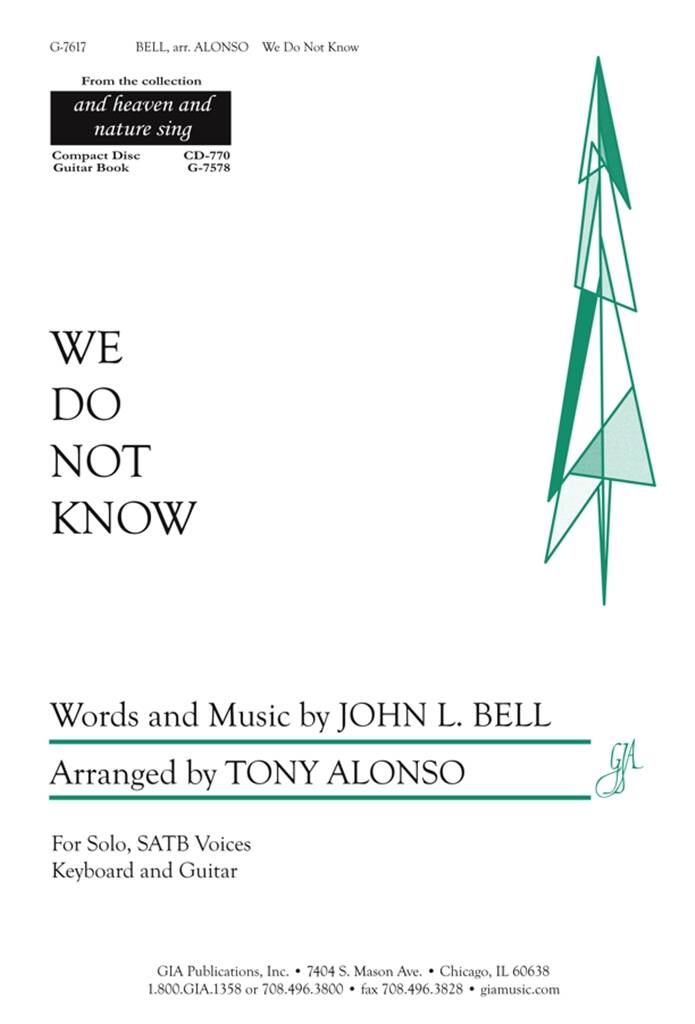 We Do Not Know : Guitar