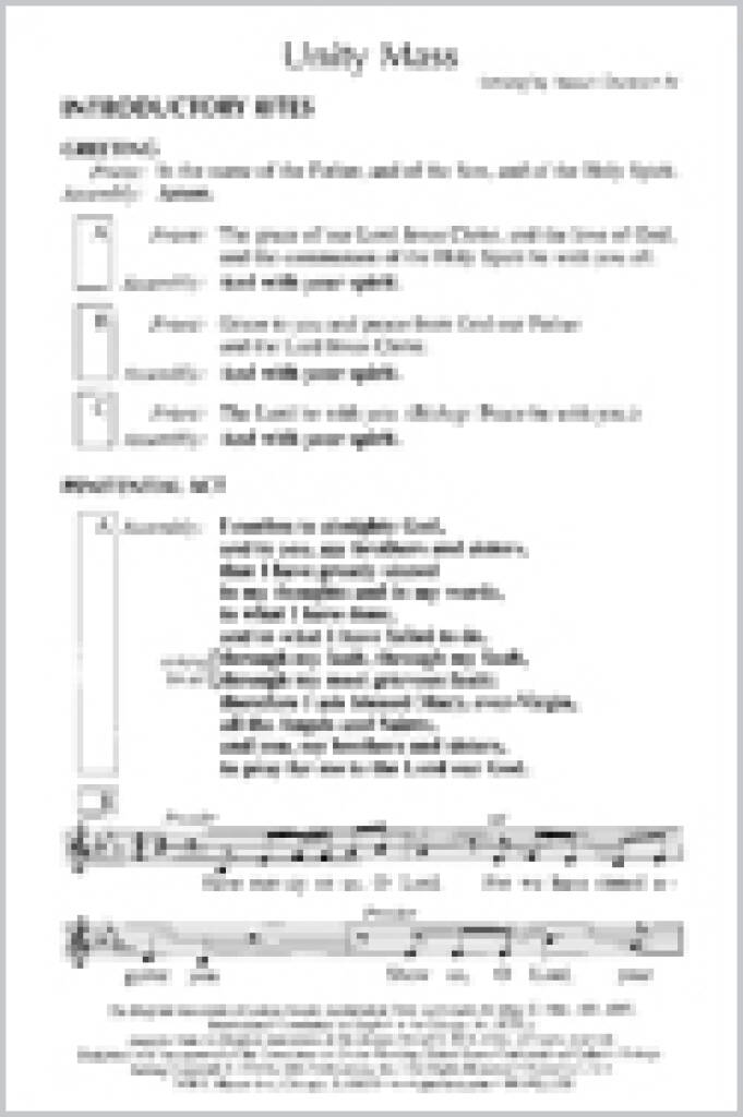 Unity Mass - Assembly : Revised Order of Mass 2010
