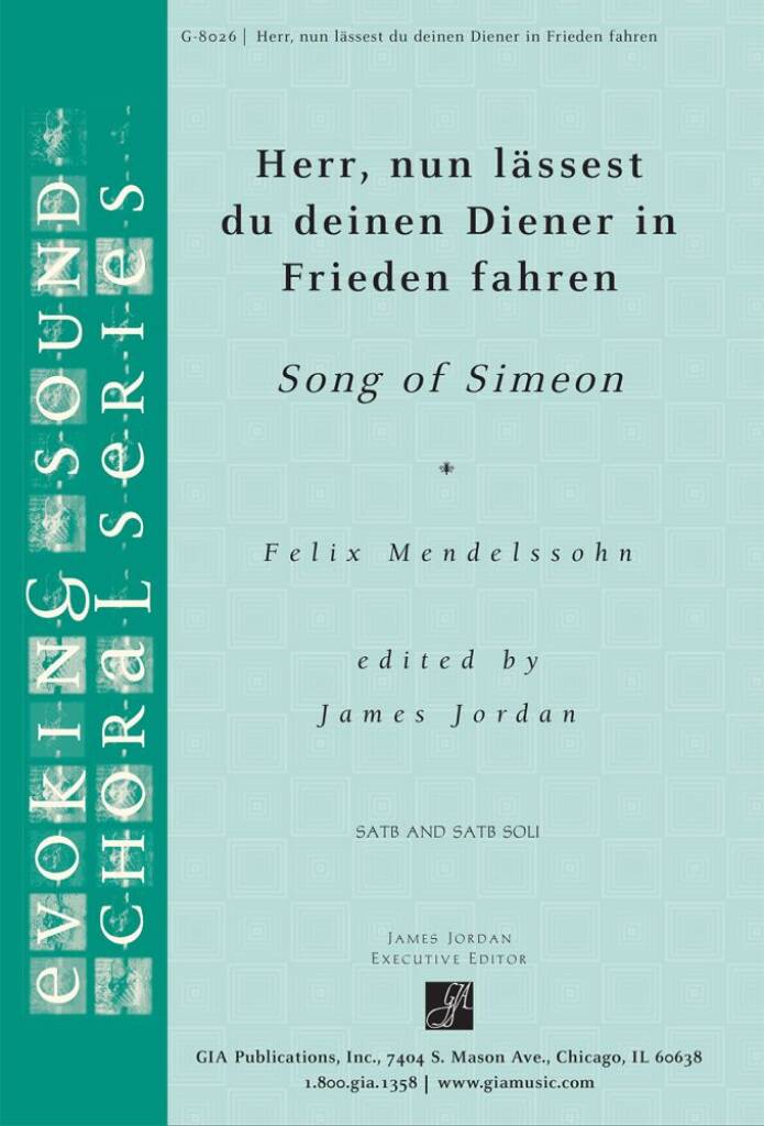 du deinen Diener in Frieden fahren : Song of Simeon