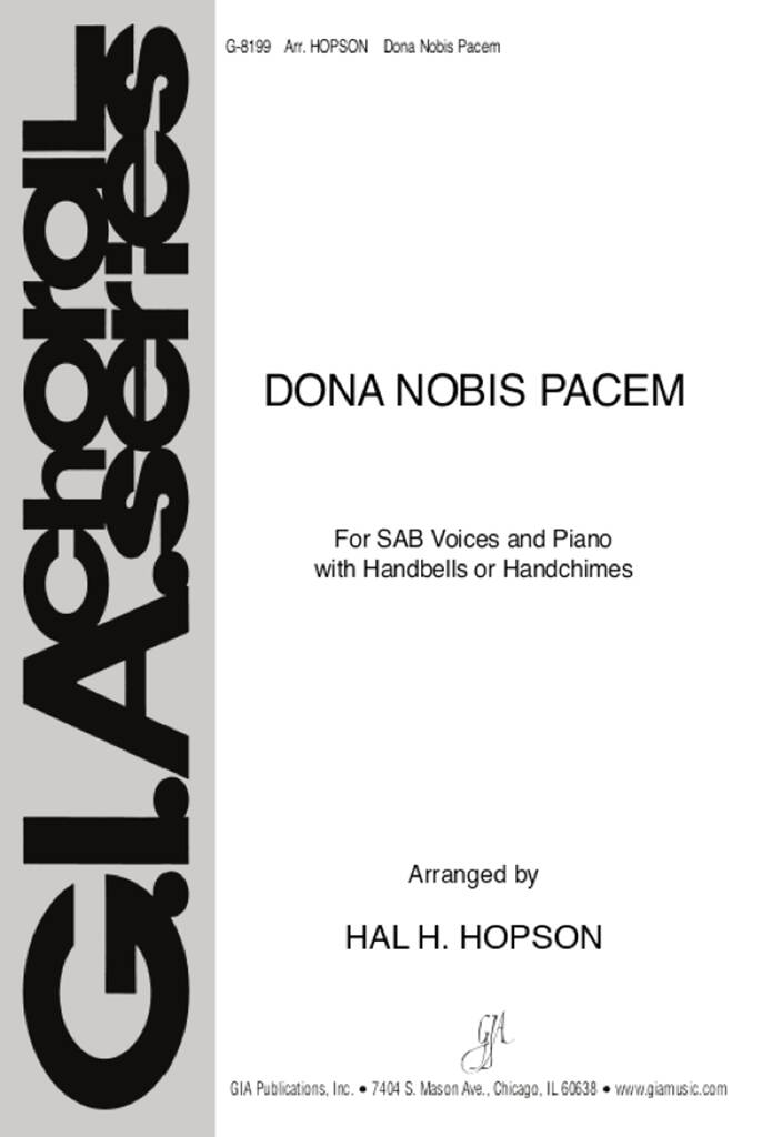 Dona Nobis Pacem : 3 octavea handbells or handchimes