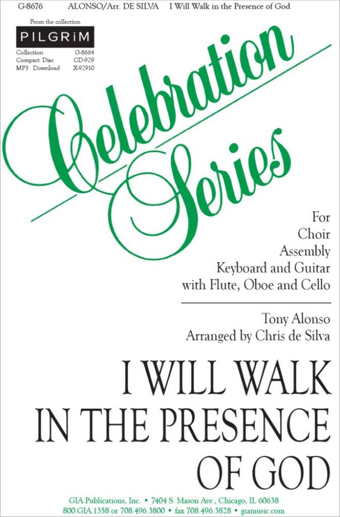 I Will Walk in the Presence of God : Flute- Oboe- Cello
