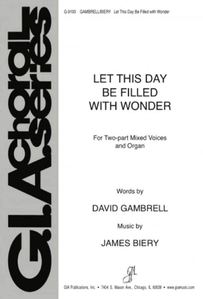 Let This Day Be Filled With Wonder