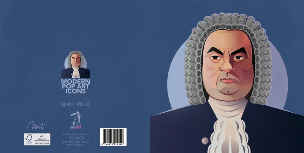Pop Art Icons Bach Card