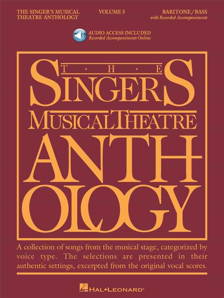 Singer's Musical Theatre Anthology - Volume 5 : Baritone/Bass Book with Online Audio