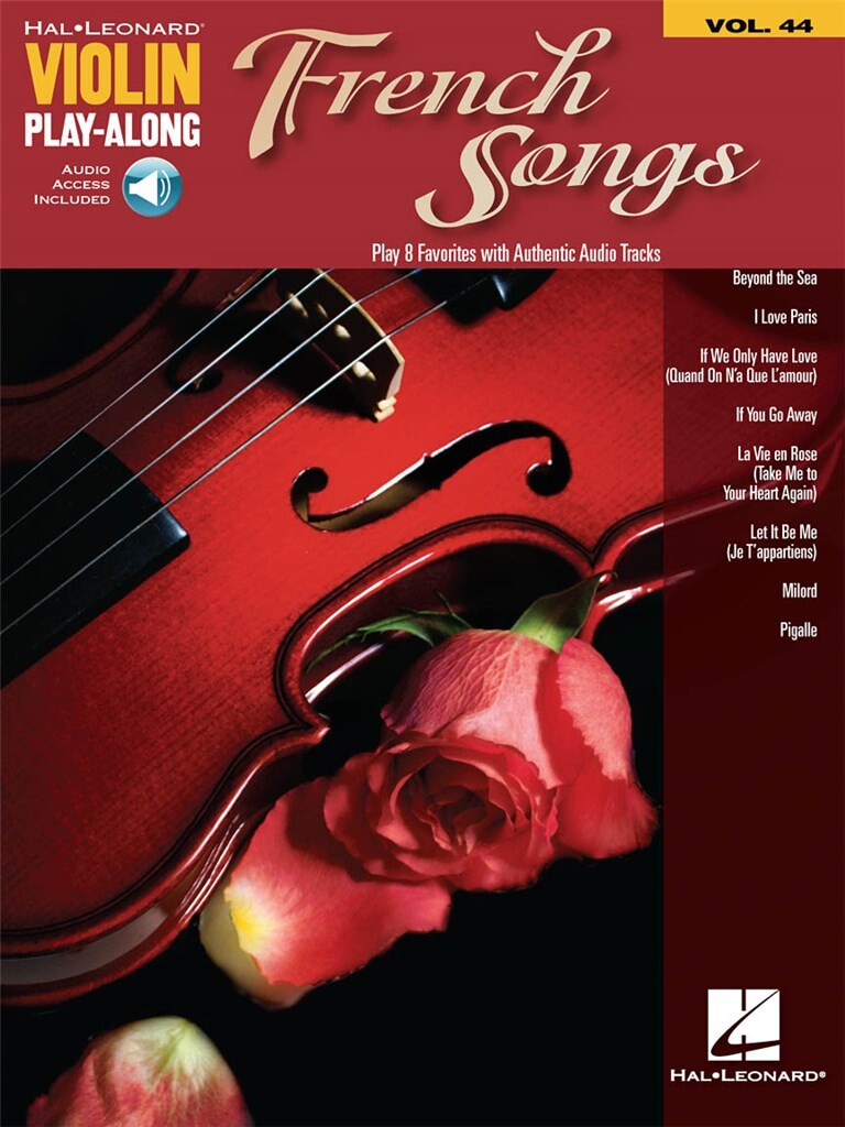 French Songs : Violin Play-Along Volume 44