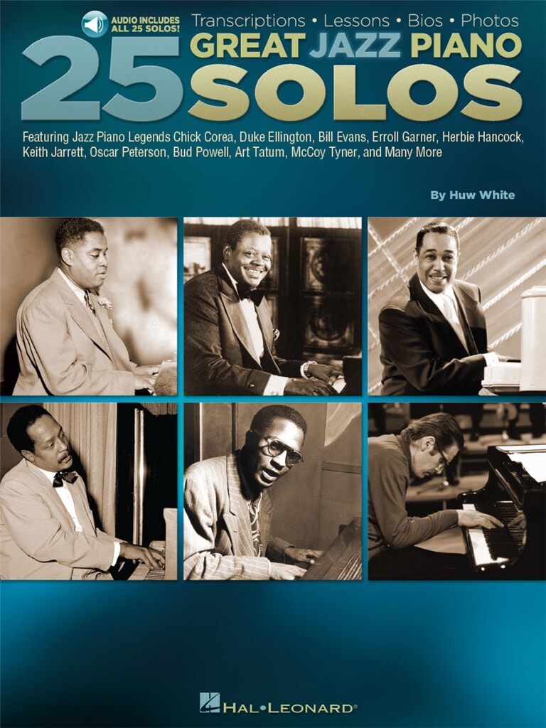 25 Great Jazz Piano Solos : Transcriptions · Lessons · Bios · Photos