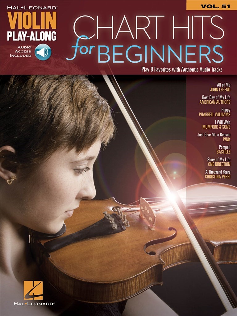 Violin Play-Along Volume 51: Chart Hits For Beginners (Book/Online Audio)