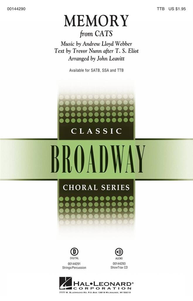 Andrew Lloyd Webber: Memory From Cats (Arr. Leavitt) (TTB)