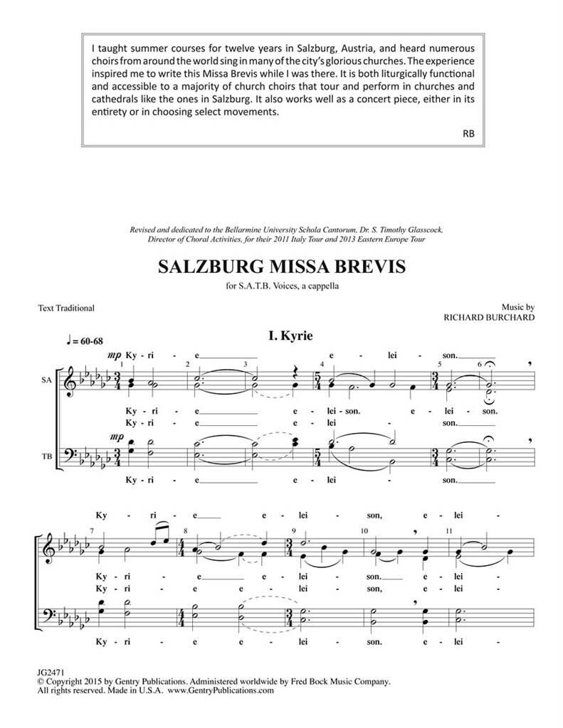 Salzburg Missa Brevis